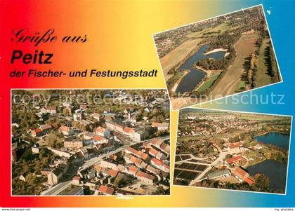 Peitz Stadtansichten Peitzer Teichlandschaft Fliegeraufnahmen
