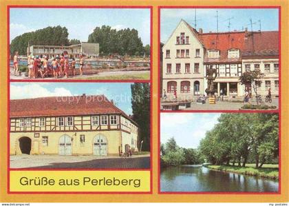 Perleberg Freibad Am Grossen Markt Wallgebaeude An der Stepenitz