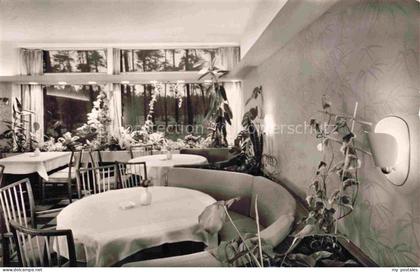 Pfungstadt Autobahn-Rasthof Restaurant Innenraum Panoramafenster Pflanzen Polste