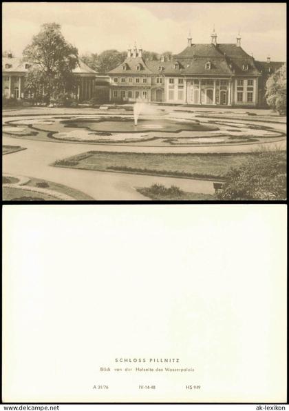 Ansichtskarte Pillnitz Schloss Pillnitz 1976