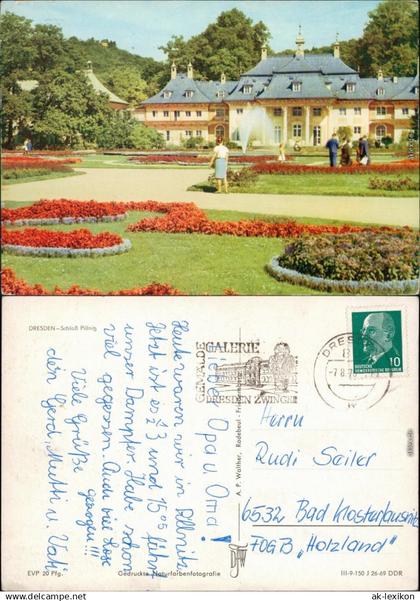 Pillnitz Schloss Pillnitz Ansichtskarte xxxx 1969