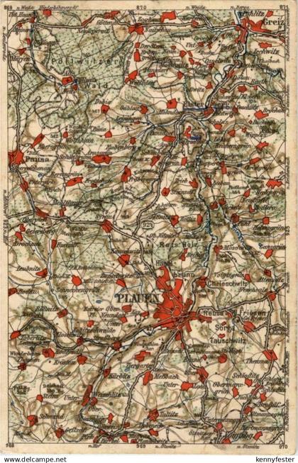 Plauen - Landkarte