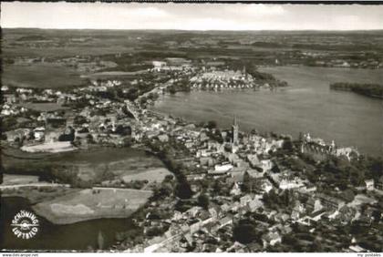 Ploen See Ploen Fliegeraufnahme ungelaufen ca. 1955
