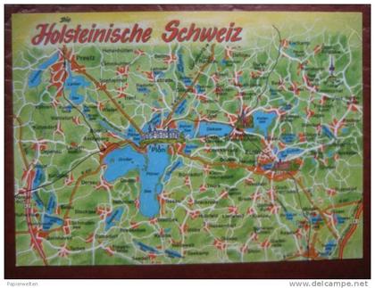 (Plön) - Panoramakarte "Die holsteinische Schweiz"