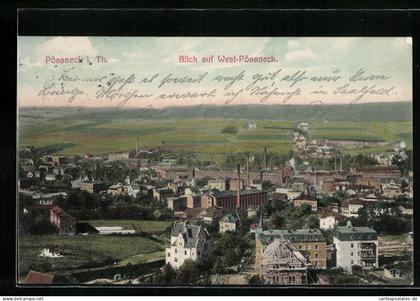 AK Pössneck i. Th., Blick auf West-Pössneck