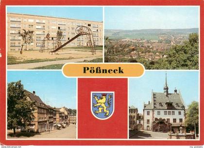 Poessneck Panorama Poessneck Ost Schuhgasse Rathaus