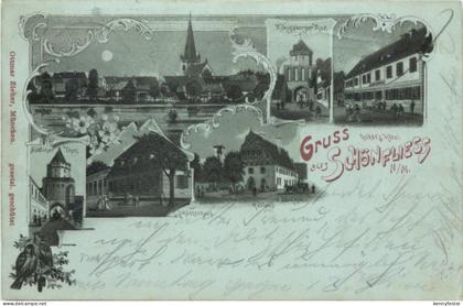Gruss aus Schönfliess - Neumark - Pommern - Litho