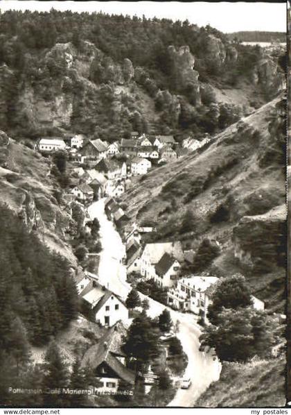 Pottenstein Oberfranken Pottenstein Cafe Pension x 1963