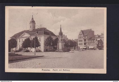 Dt. Reich AK Prenzlau Markt