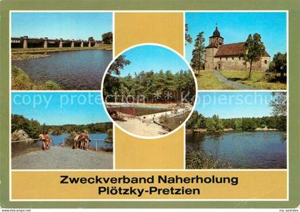 Pretzien Pretziener Wehr Kirche Steinbruchsee Koenigsee