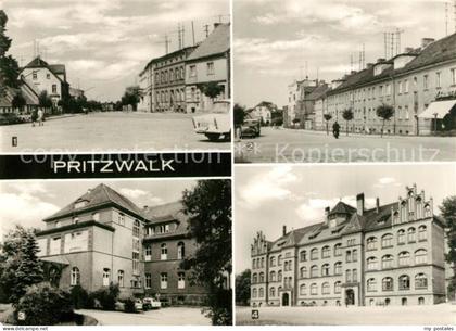 Pritzwalk Strasse und Platz des Friedens Krankenhaus Schule