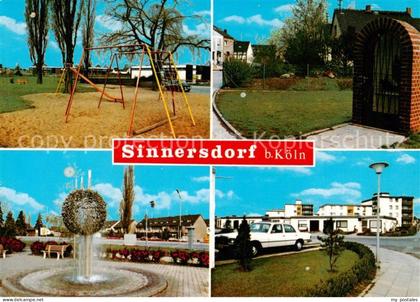 Sinnersdorf Koeln Pulheim Rheinland Spielplatz Brunnen Teilansichten