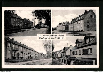 AK Putlitz, Verschiedene Ansichten von Neubauten des Friedens