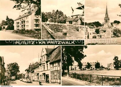 Putlitz Meyenburger Strasse Bad Blick vuem Wall Ernst Thaelmann Strasse Jahnstra