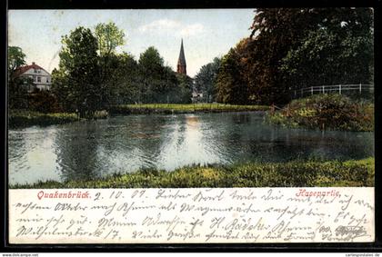 AK Quakenbrück, Hasepartie mit Kirche
