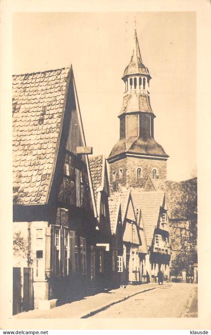 Quakenbrück - Gr.Kirchstrasse mit St.Sylverster-Kirche gel.1958