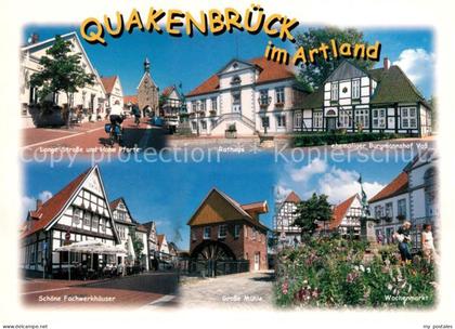 Quakenbrueck Rathaus Fachwerk Muehle Marktplatz