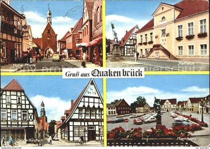 Quakenbrueck Rathaus Hohe Pforte Marktplatz Grosse Kirchstrasse