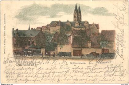 Quedlinburg - Schlosskirche - Litho