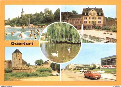Querfurt Bad Am Dreieck Burg Querfurt Sued Talgartenteich Schwaene
