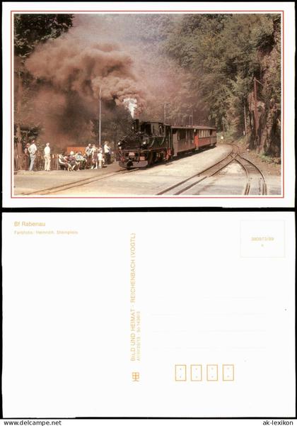Ansichtskarte Rabenau Bahnhof 1989