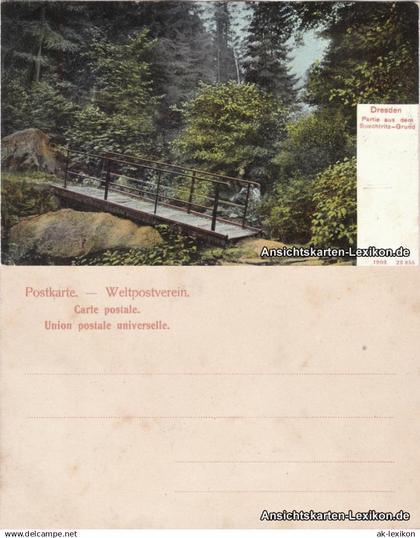 Ansichtskarte Rabenau Spechtritzgrund 1903