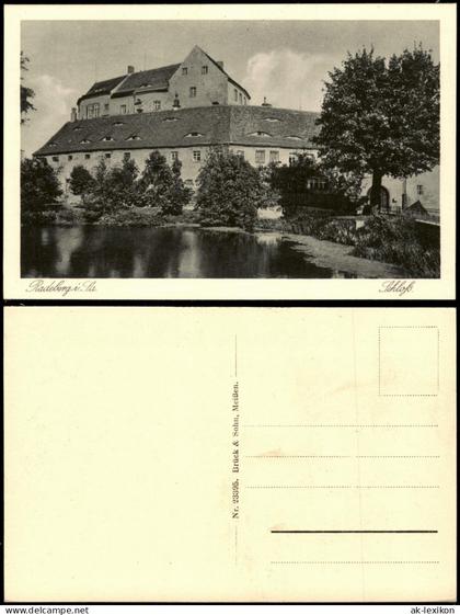 Ansichtskarte Radeberg Schloß 1925