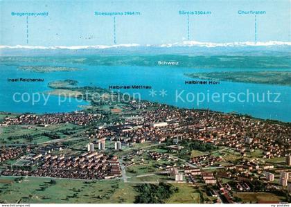 Radolfzell Bodensee Fliegeraufnahme