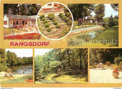Rangsdorf Eiscafe Schloss Sanssouci en Miniatur Seebadallee Klein Venedig Nymphe