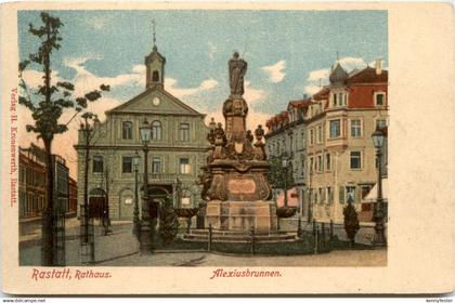 Rastatt - Rathaus - Litho