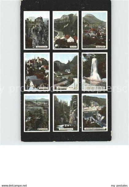 Rathen Saechsische Schweiz Basteibruecke Rathen Koenigstein Burg Hohnstein Walte