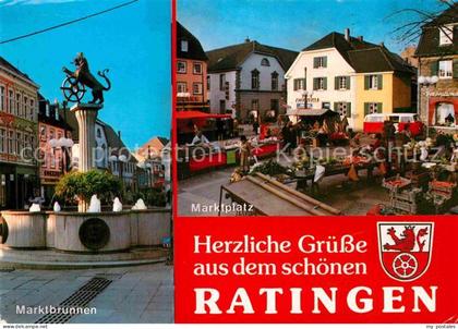 Ratingen Marktbrunnen Marktplatz Markt