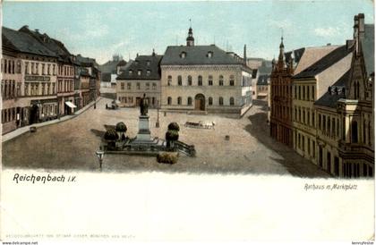 Reichenbach - Rathaus und Marktplatz