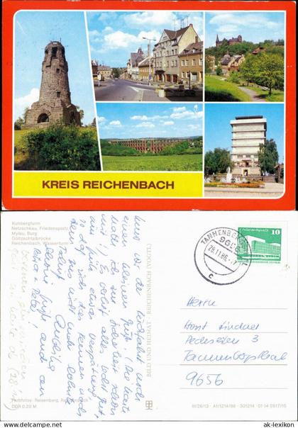Reichenbach (Vogtland) Kuhbergturm, Netzschkau -   Göltzschtalbrücke 1982