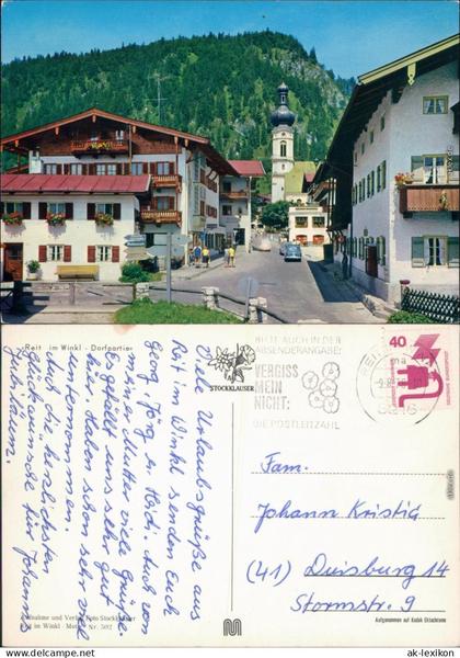 Ansichtskarte Reit im Winkl Dorfpartie 1975