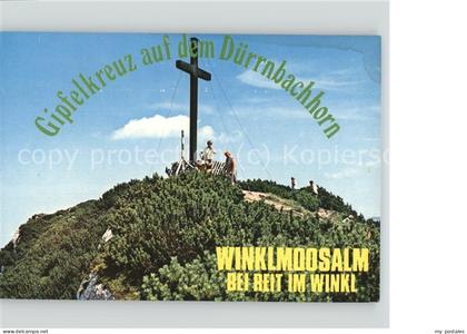 Winklmoos Winkelmoos Gipfelkreuz Duerrnbachhorn Chiemgauer Alpen