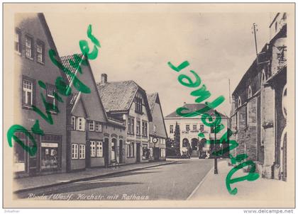 Rheda W., Kirchstraße mit Rathaus, um 1940