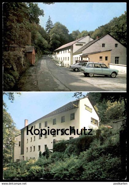 ÄLTERE POSTKARTE HOTEL PENSION ALBACHMÜHLE ALBACHTAL BEI BITBURG SÜDEIFEL ALBACH Familie Hansen Wasserliesch Konz