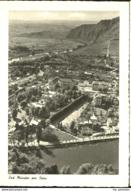 Bad Muenster Stein Ebernburg Bad Muenster a. Stein Fliegeraufnahme