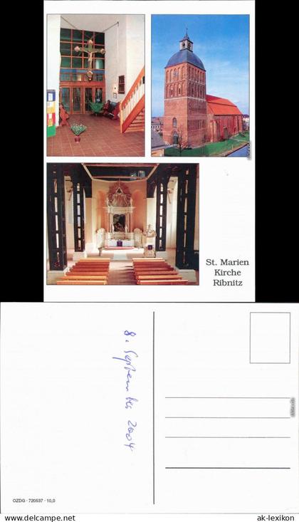 Ansichtskarte Ribnitz-Damgarten Stadtkirche St. Marien 2004