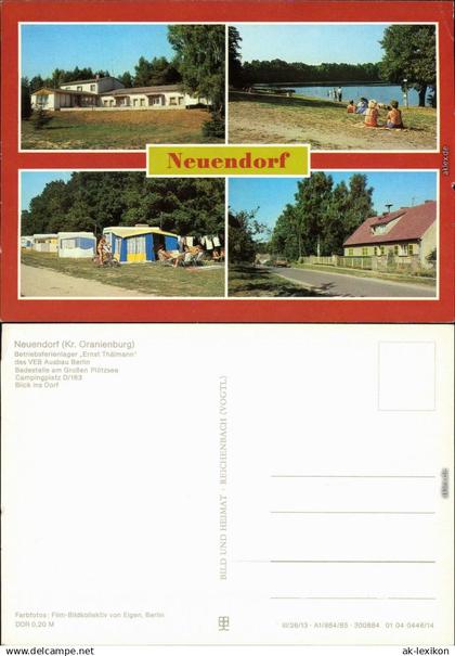 Rietz Neuendorf Betriebsferienlager des VEB, Badestelle,   1985