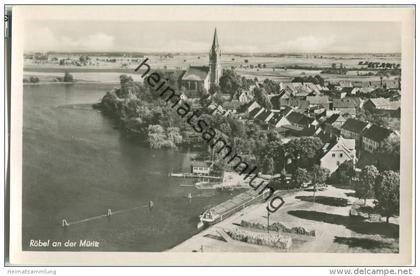 Röbel/Müritz - Gesamtansicht - Foto-Ansichtskarte 50er Jahre - Verlag Reprocolor Leipzig