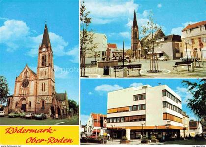Ober-Roden Kirche Ortszentrum Geschaeftshaus Zentrum
