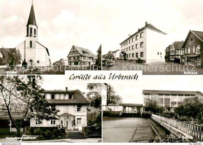 Urberach Kirche Rathaus Naturfreundehaus Schule