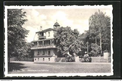 AK Rötha i. Sa., Gasthaus Obstweinschänke