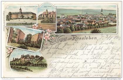 Rossleben, Farb-Litho, 1903