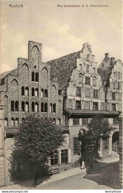 Rostock - Alte Giebelhäuser