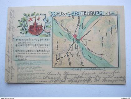 ROTENBURG (Wümme) , Seltene Karte um 1905
