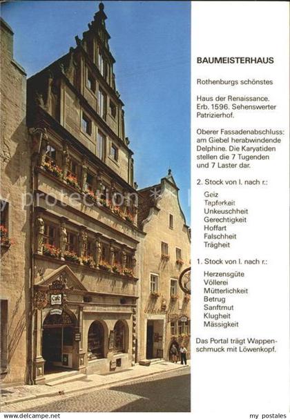 Rothenburg Tauber Baumeisterhaus