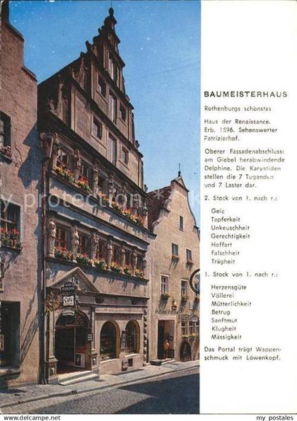 Rothenburg Tauber Baumeisterhaus